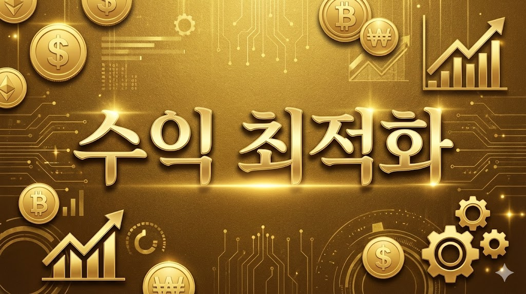 콘텐츠 수익 최적화를 형상화한 디자인
