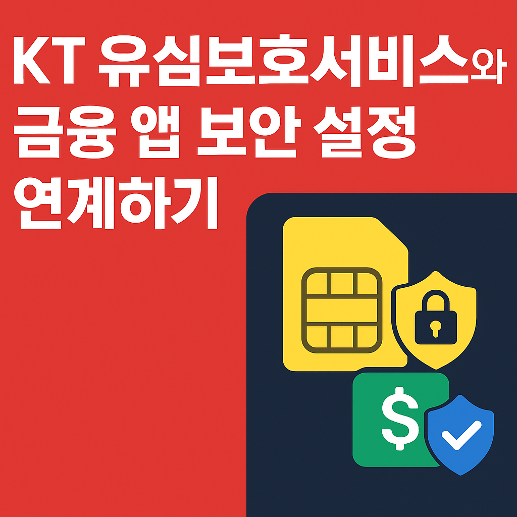 KT 유심보호서비스와 금융 앱 보안 설정 연계하기