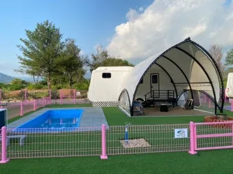 포천애견글램핑 포천 애견식당 당일치기 글램핑 해피캠핑 바베큐 바우어캠프 포천 완벽 체험_14