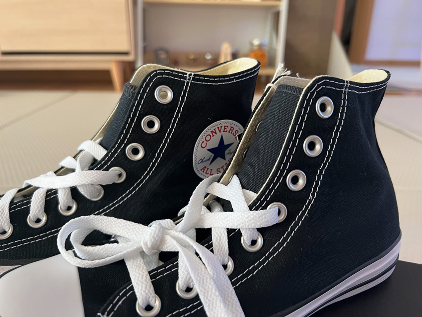 여성 컨버스 하이 스니커즈 블랙