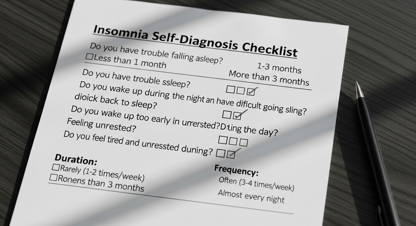 불면증 체크리스트