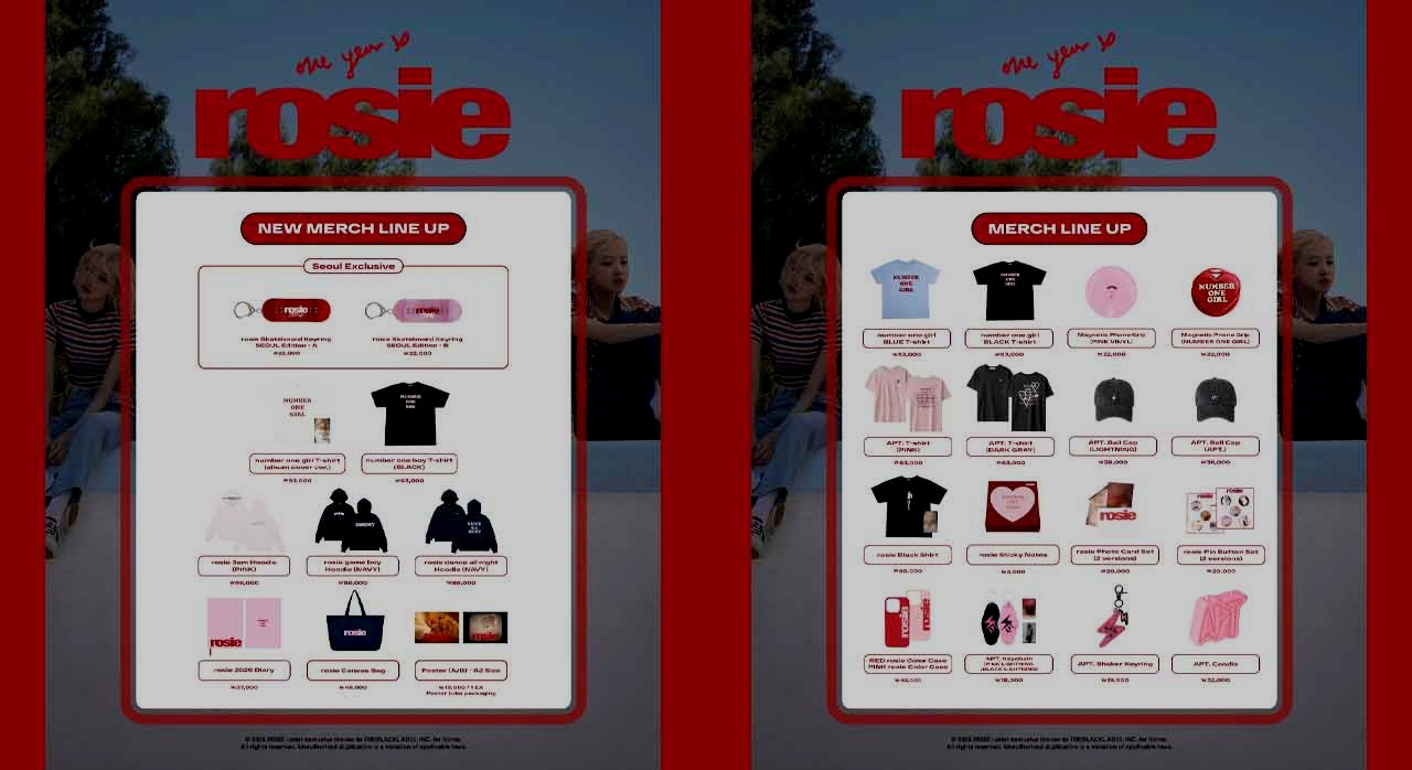 이번 팝업에서 만날 수 있는 신규 MD와 일반 MD 라인업. [ⓒ인스타그램 theblacklabel]