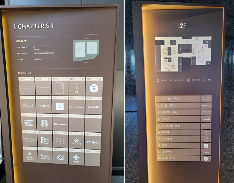 KT송파타워 안내도