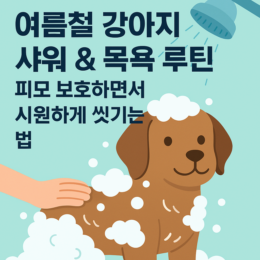 여름철 강아지 샤워 & 목욕 루틴
