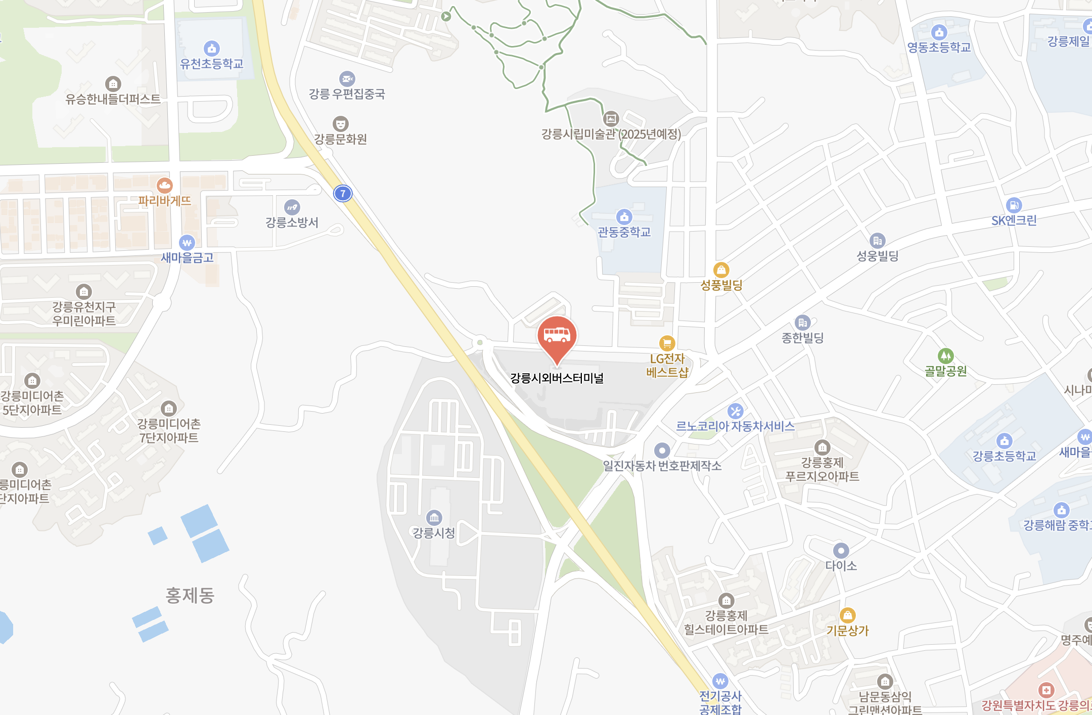 강릉시외버스터미널 시간표 조회 및 예매하기