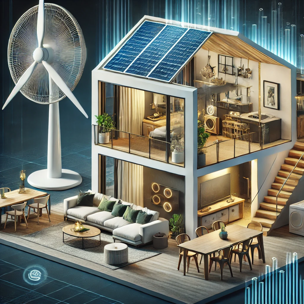 부동산 투자자가 임대 수익 보고서와 ROI 차트를 분석하는 모습