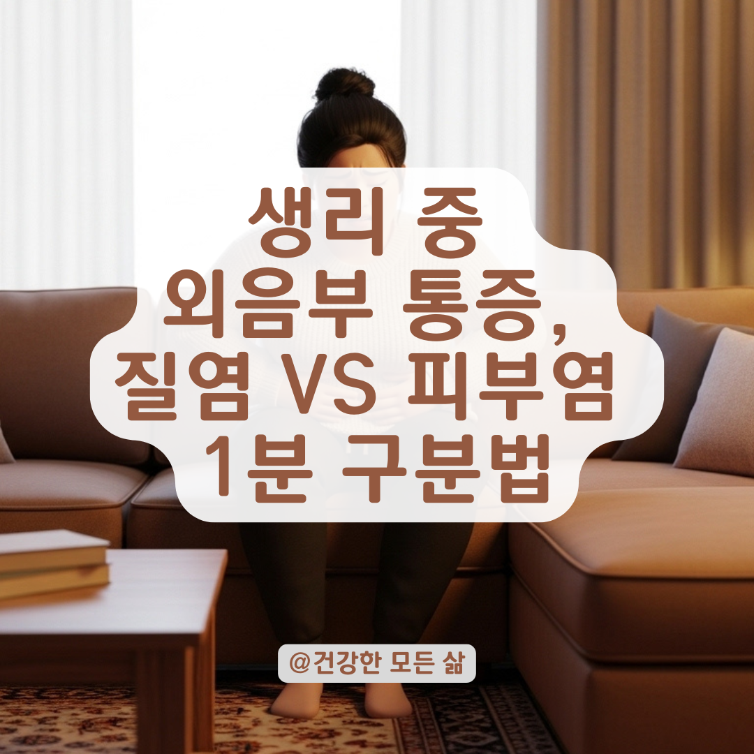 질염일까 피부염일까 생리 중 나타나는 외음부 통증 구분 기준 정리!