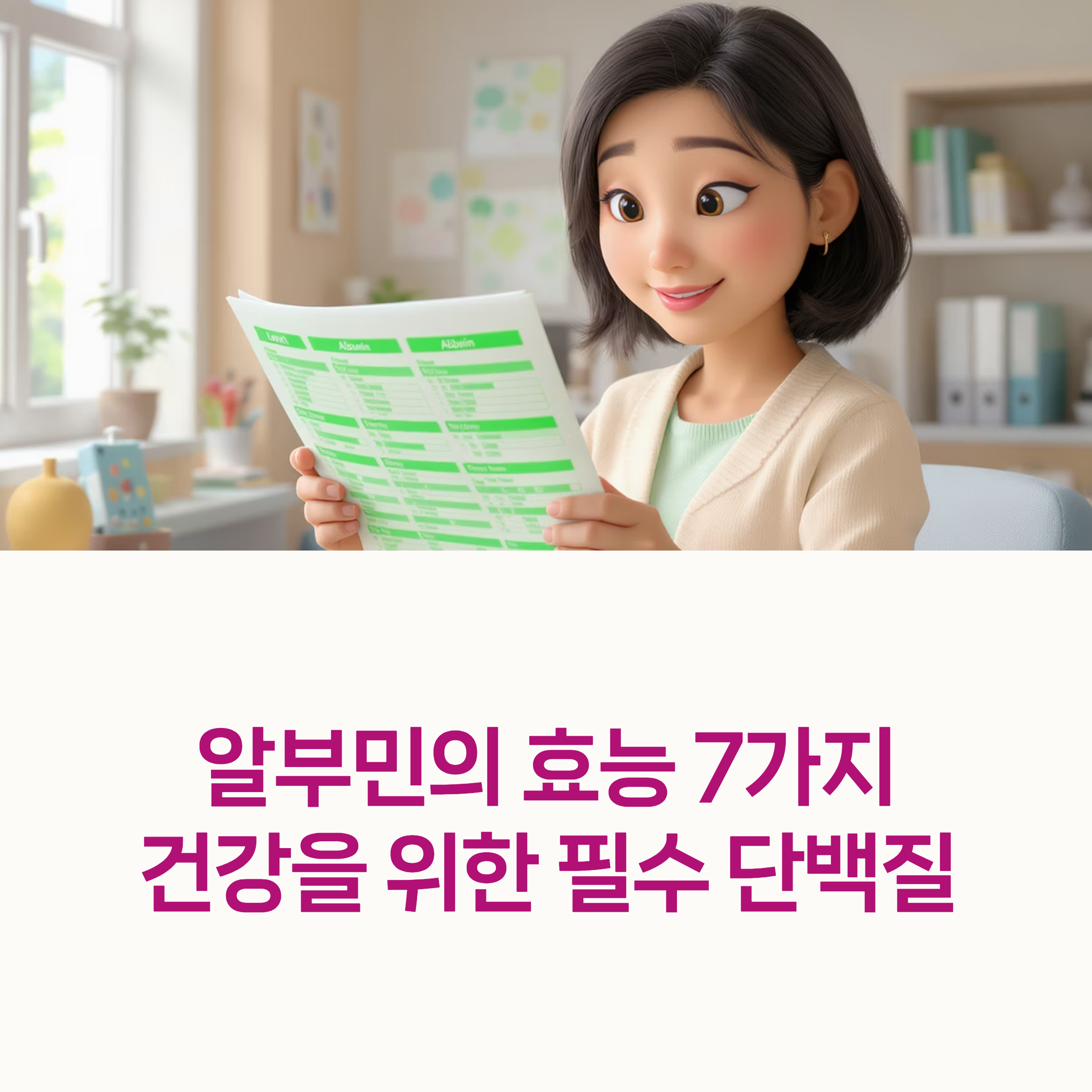 알부민의 효능 albumin benefits 간건강 면역력강화