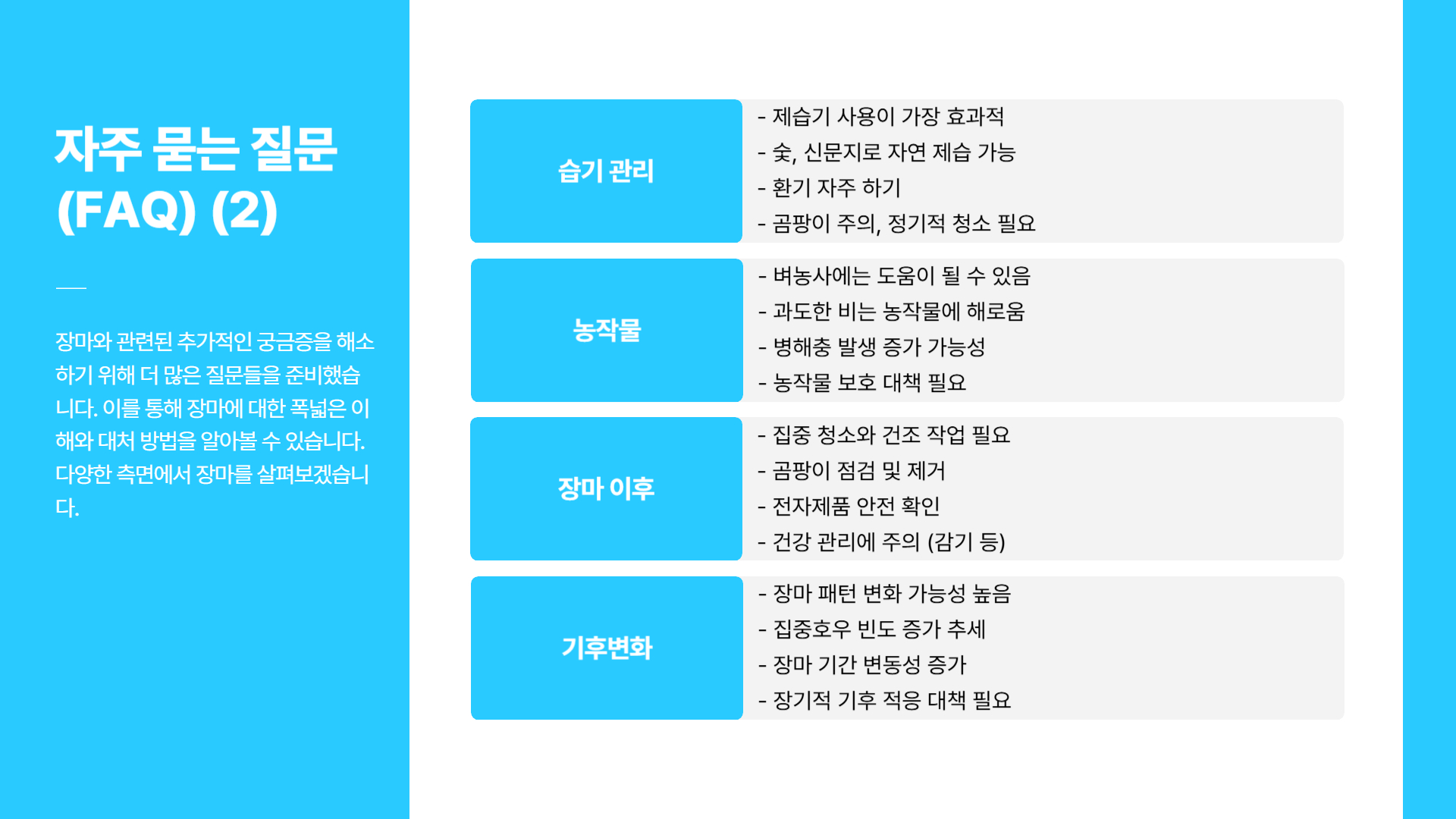 2025 장마기간 시기, 지역별 차이