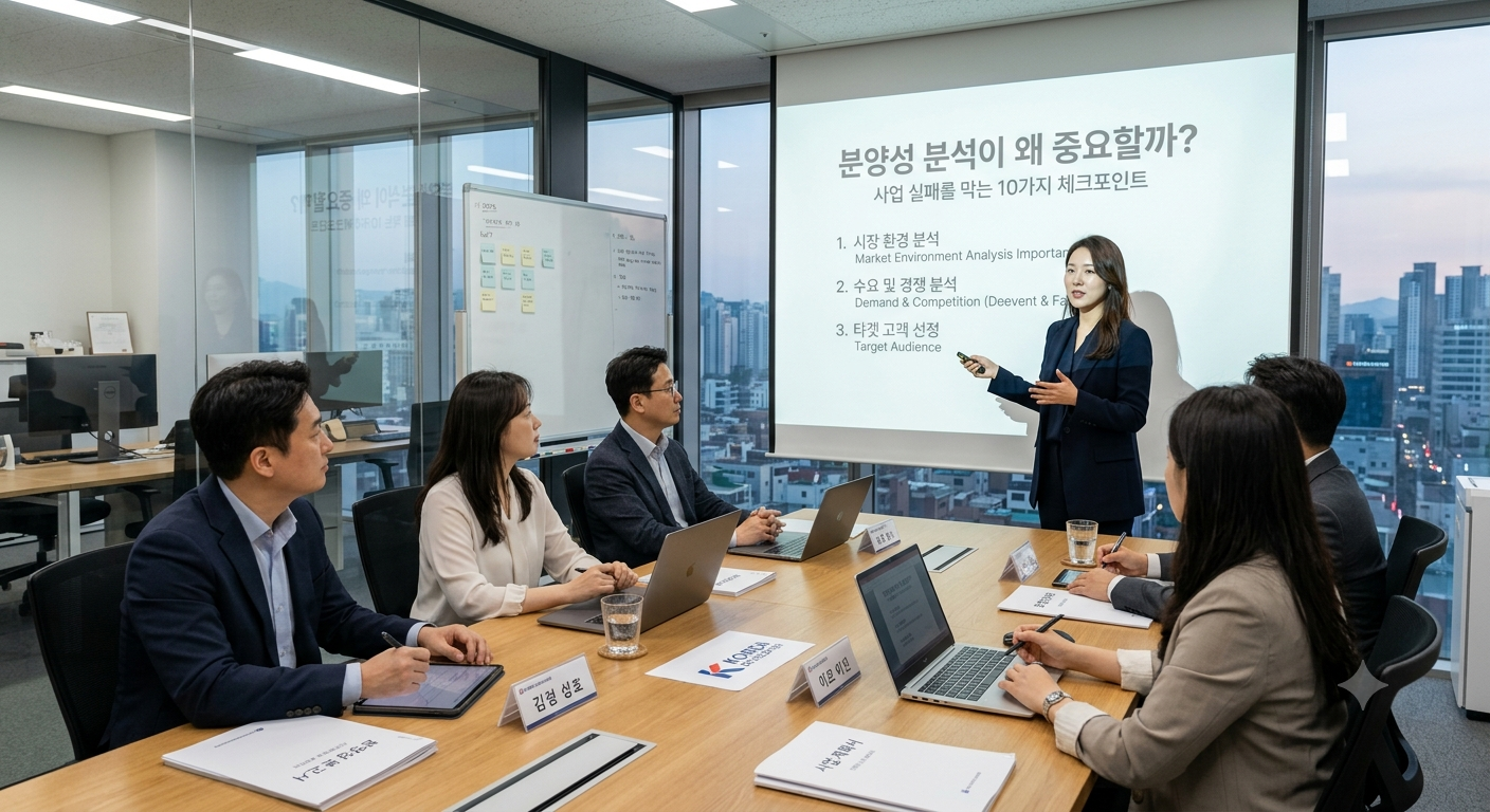 분양성 분석이 왜 중요할까? 사업 실패를 막는 10가지 체크포인트