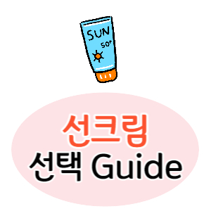 선크림 선택 가이드 이미지