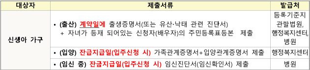추가 제출서류