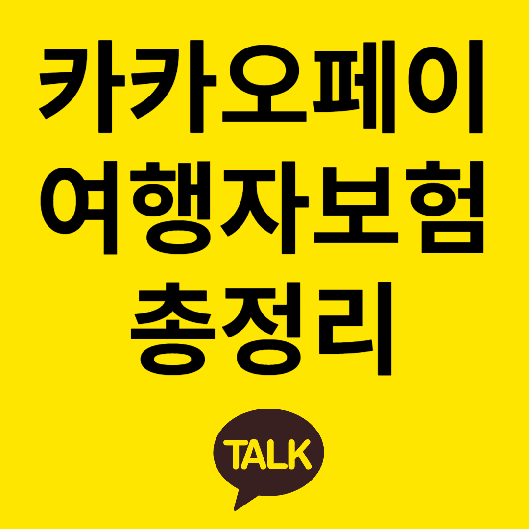 카카오페이 여행자보험 총정리