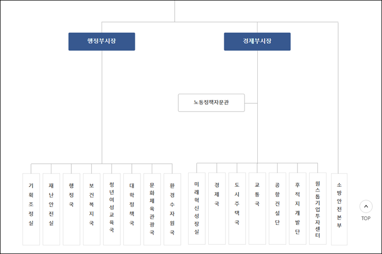 대구광역시-조직도