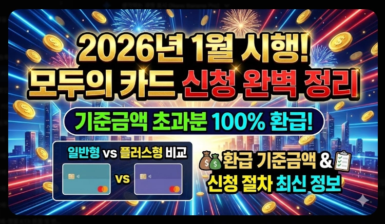 2026 모두의 카드 신청 방법(기준, 비교, 절차)(+FAQ)