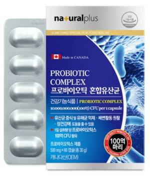 내츄럴플러스 프로바이오틱 혼합유산균, 60정, 1개