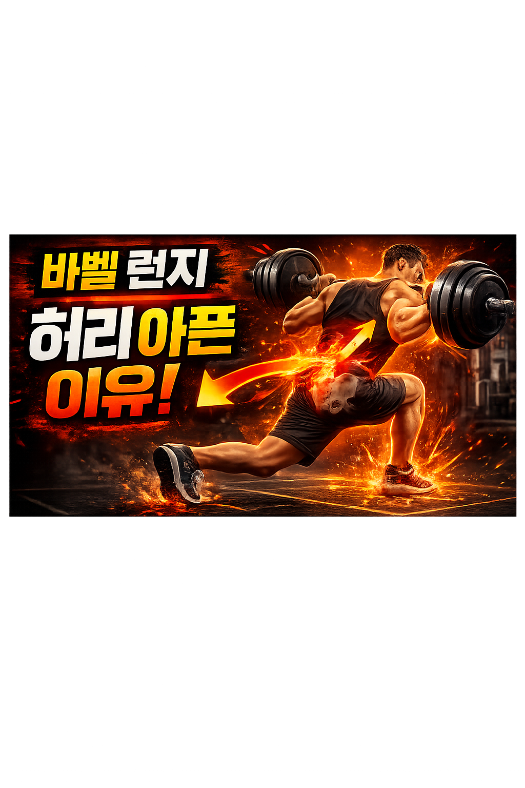 바벨 런지 허리 아픈 이유