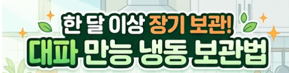대파 보관법