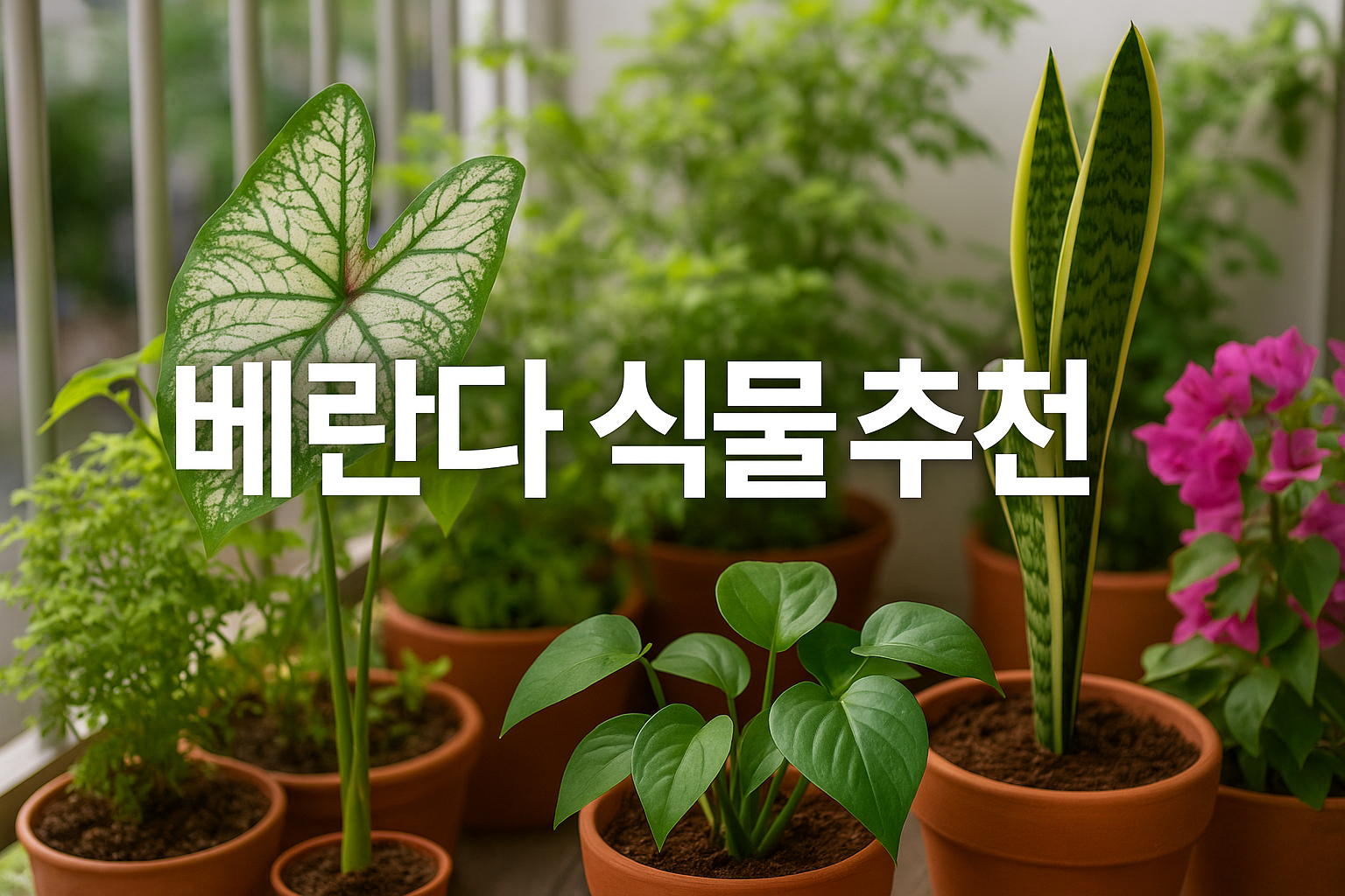 베란다식물추천 다육이 베란다정원