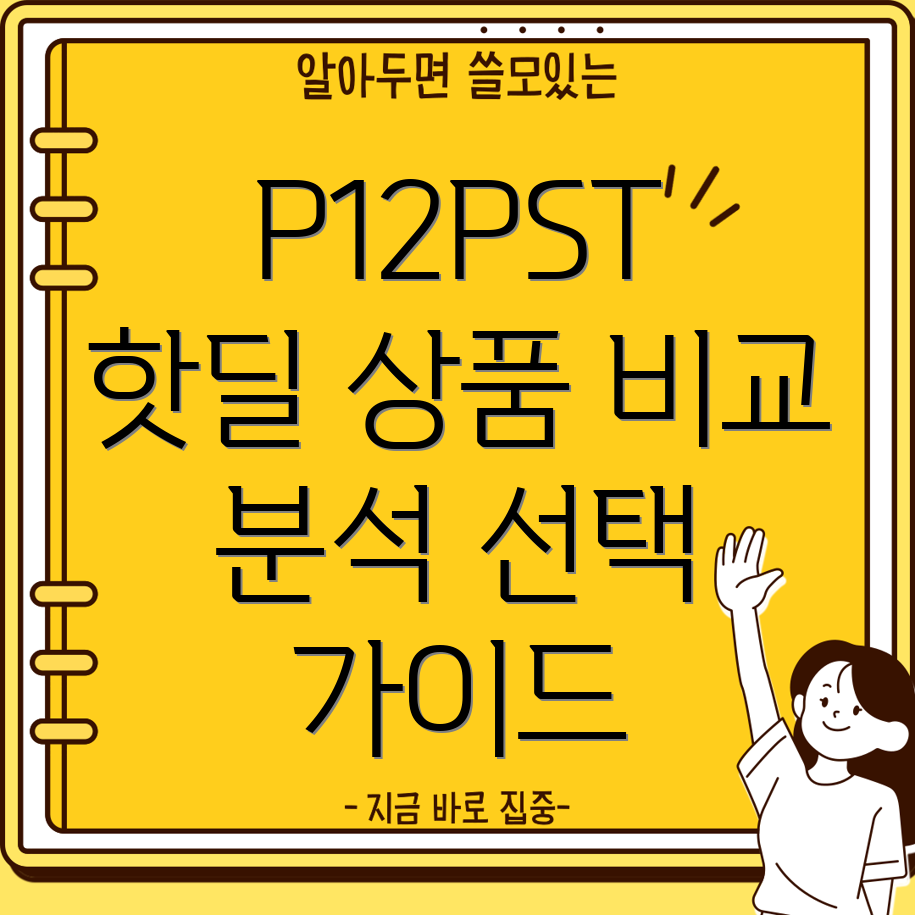 P12PST오늘의딜5가지상품비교분석선택가이드
