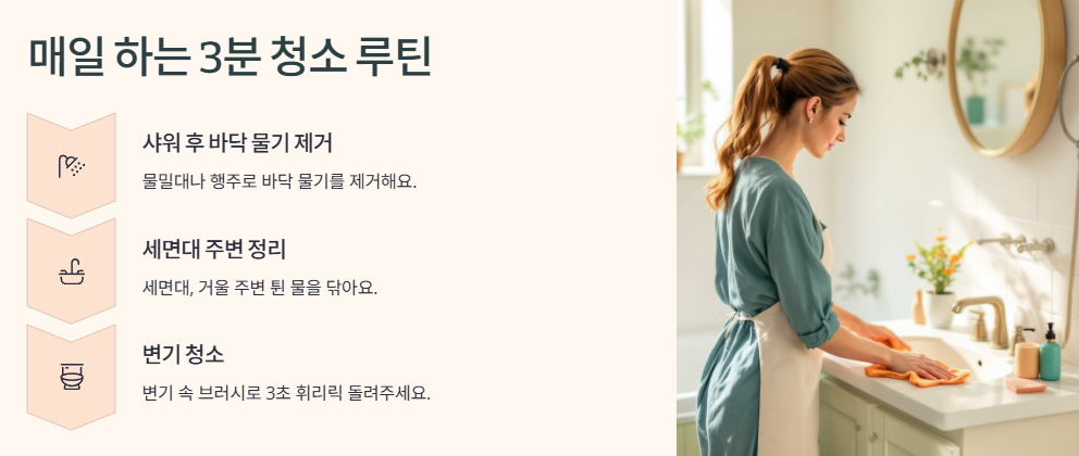 매일 하는 3분 청소 루틴