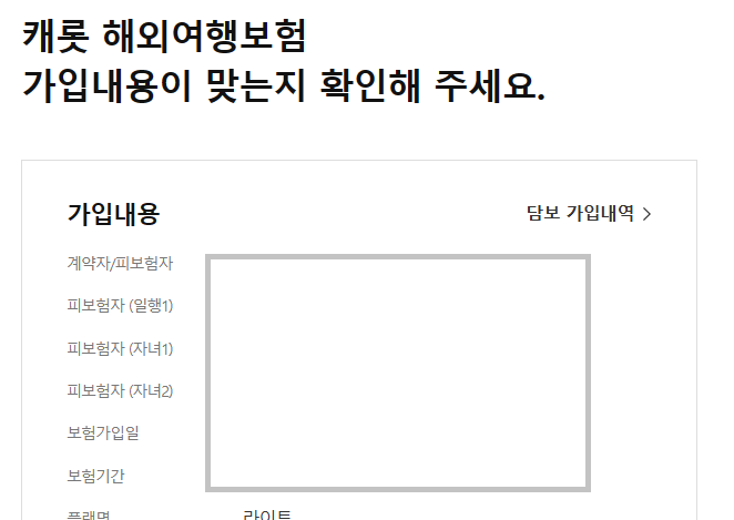 해외 여행자 보험