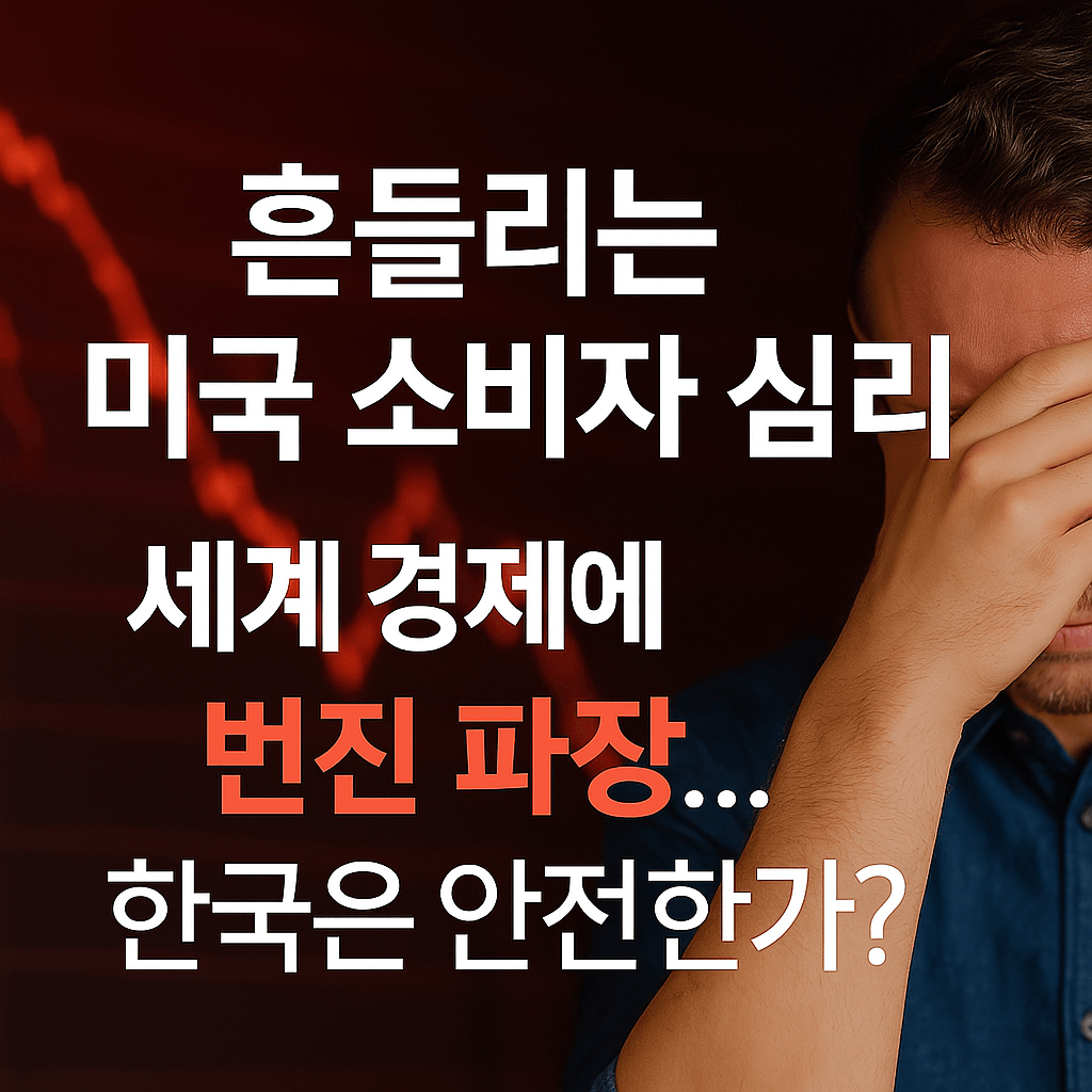 2025 미국 소비자 심리 위축, 세계 경제에 번지는 불안감, 한국은 안전한가?
