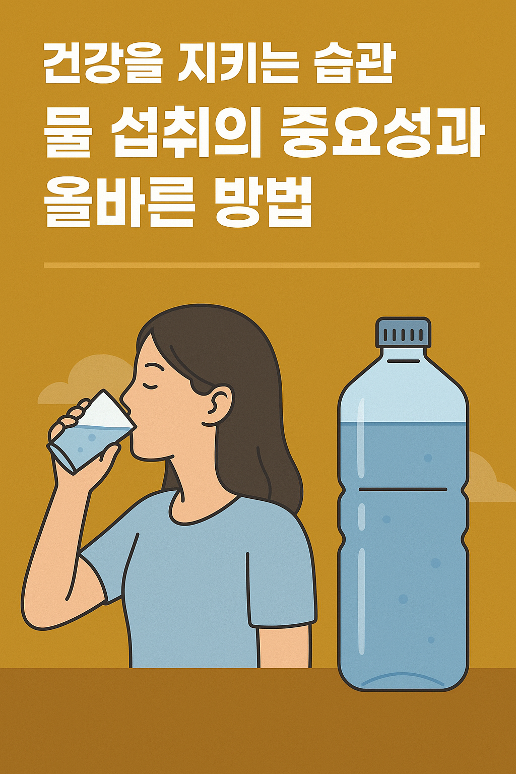 물섭취의 중요성과 올바른 방법