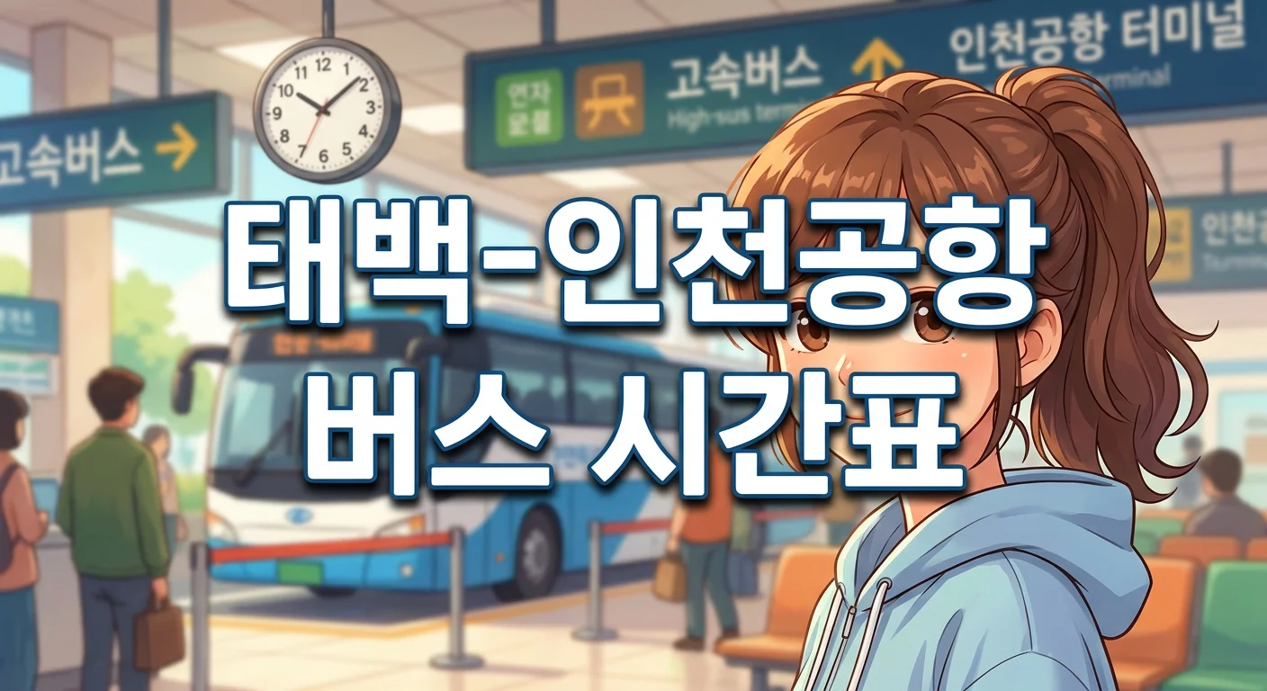 태백-인천공항 버스 시간표 총정리 (2026): 첫차·막차, 요금, 예매 방법