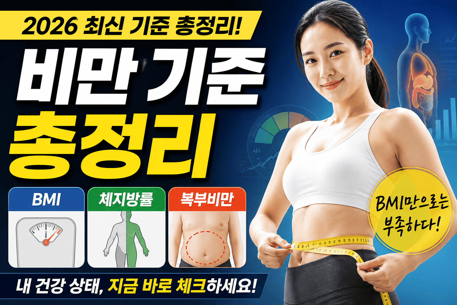 2026 비만 기준 총정리 (BMI, 체지방률, 복부비만)
