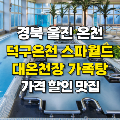 덕구온천 스파월드 가족탕 대온천장 가격 할인 맛집 카드뉴스