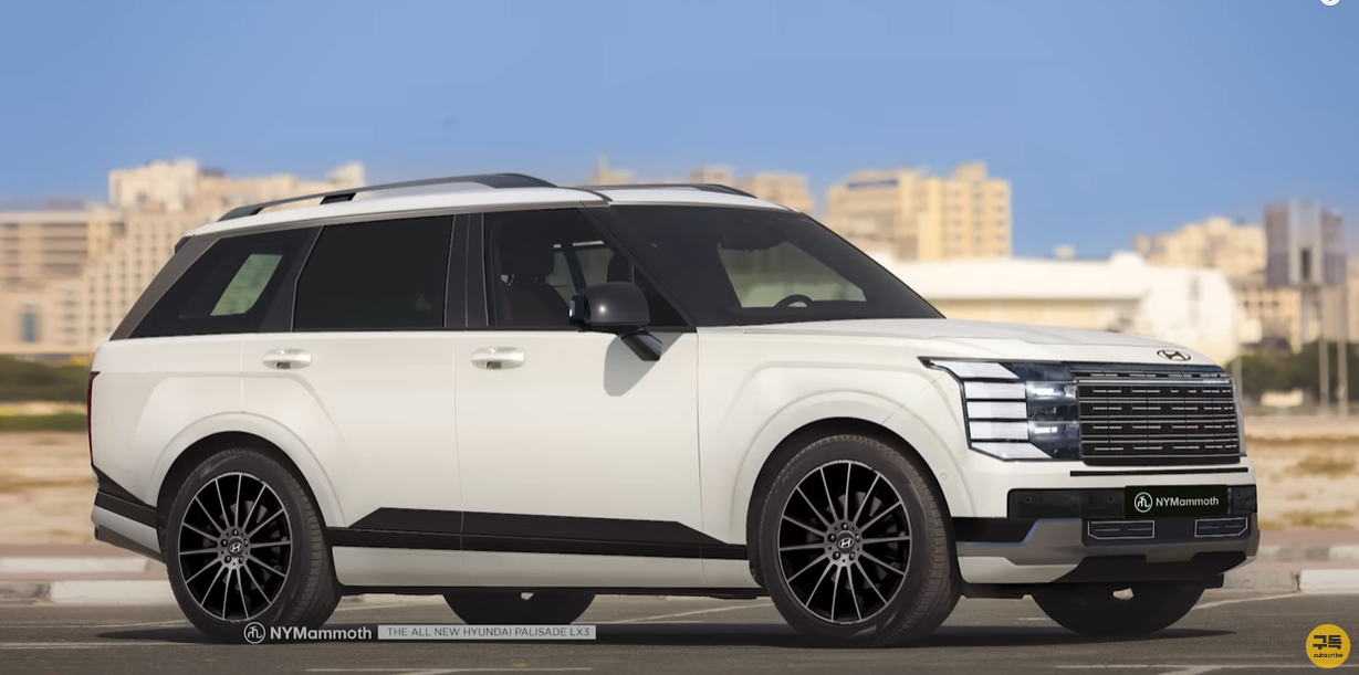 팰리세이드 풀체인지 옆모습 예상도