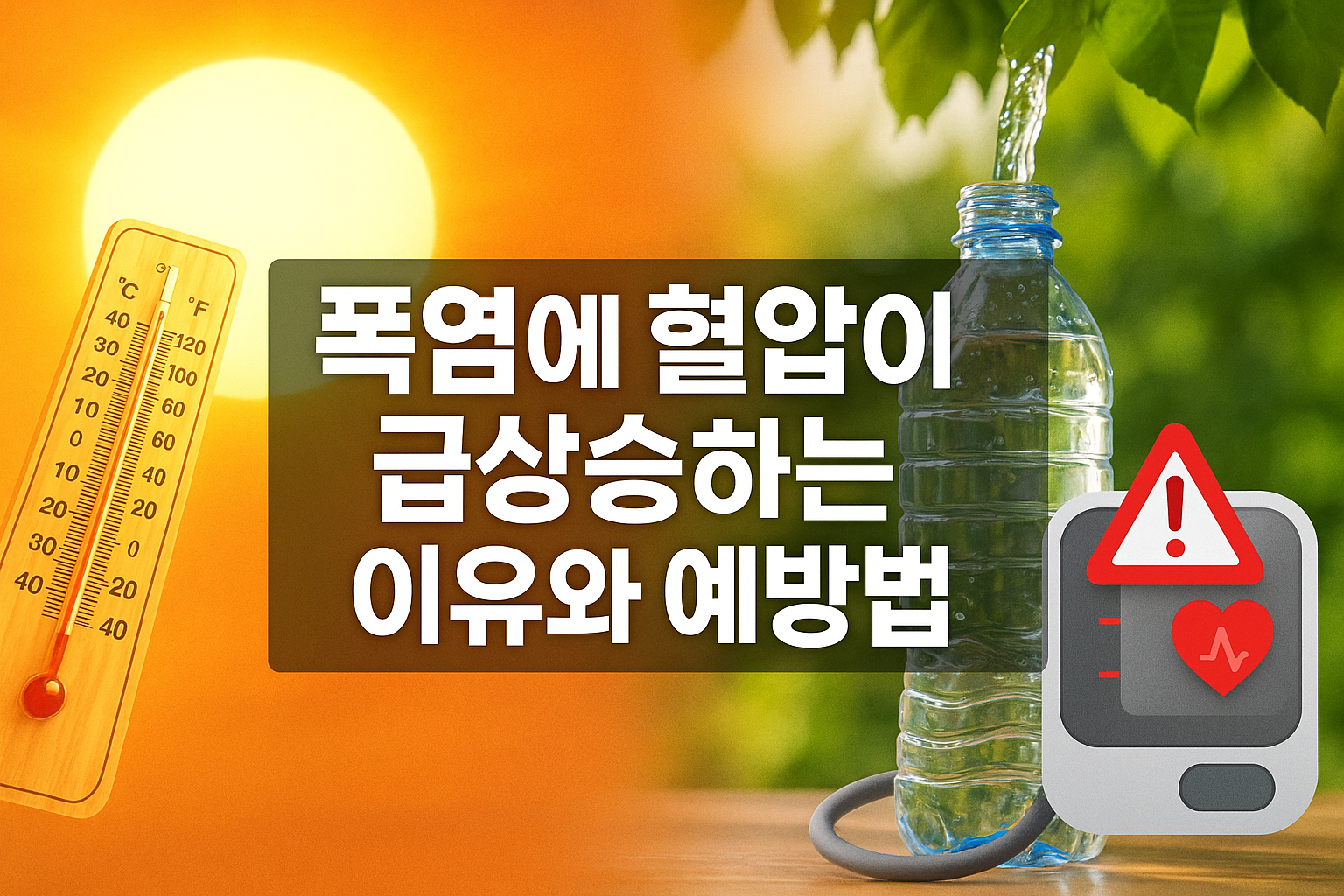 폭염에 혈압이 급상승하는 이유와 예방법