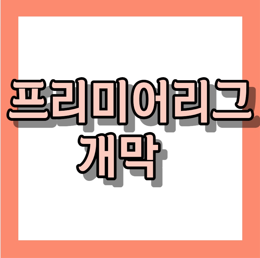 프리미어리그 개막