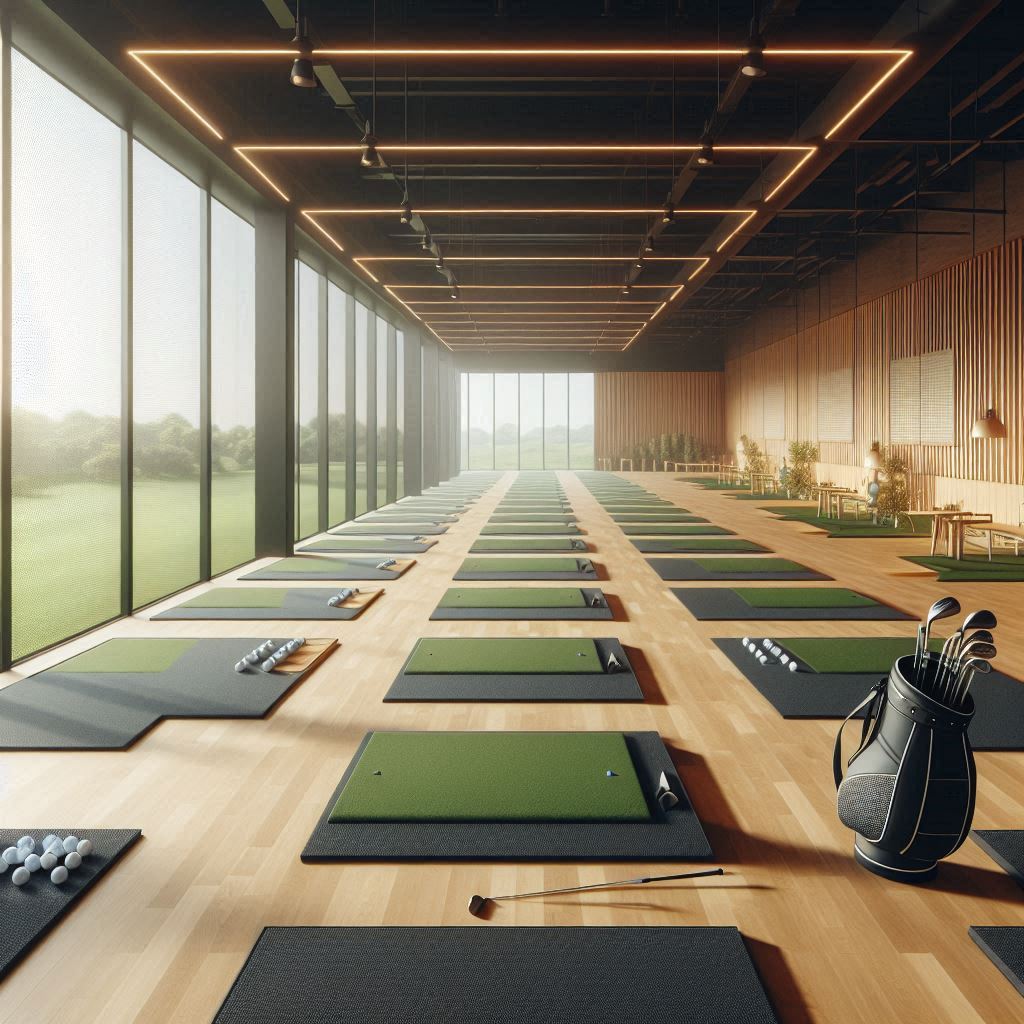실내골프연습장 배경