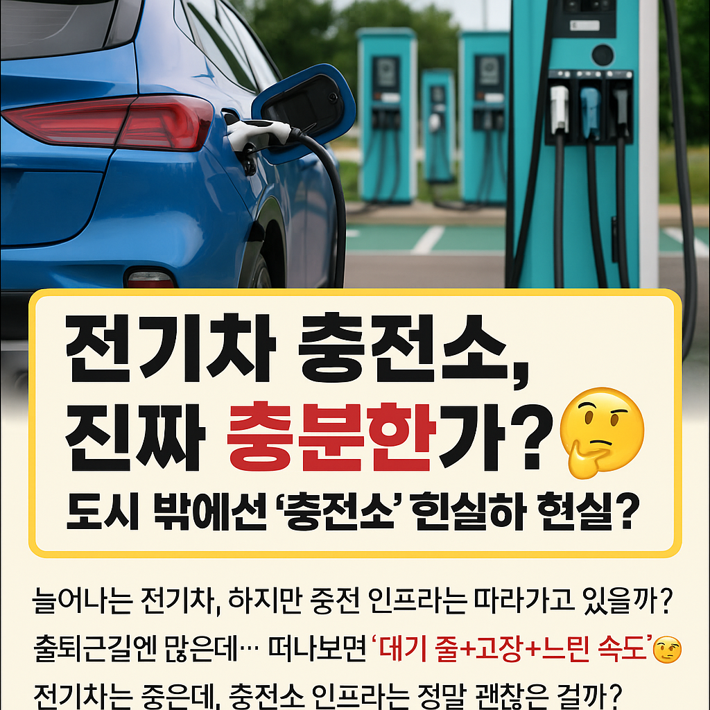 기차 충전소, 진짜 충분한가요? 🧐 도시 밖에선 '충전 스트레스'가 현실!