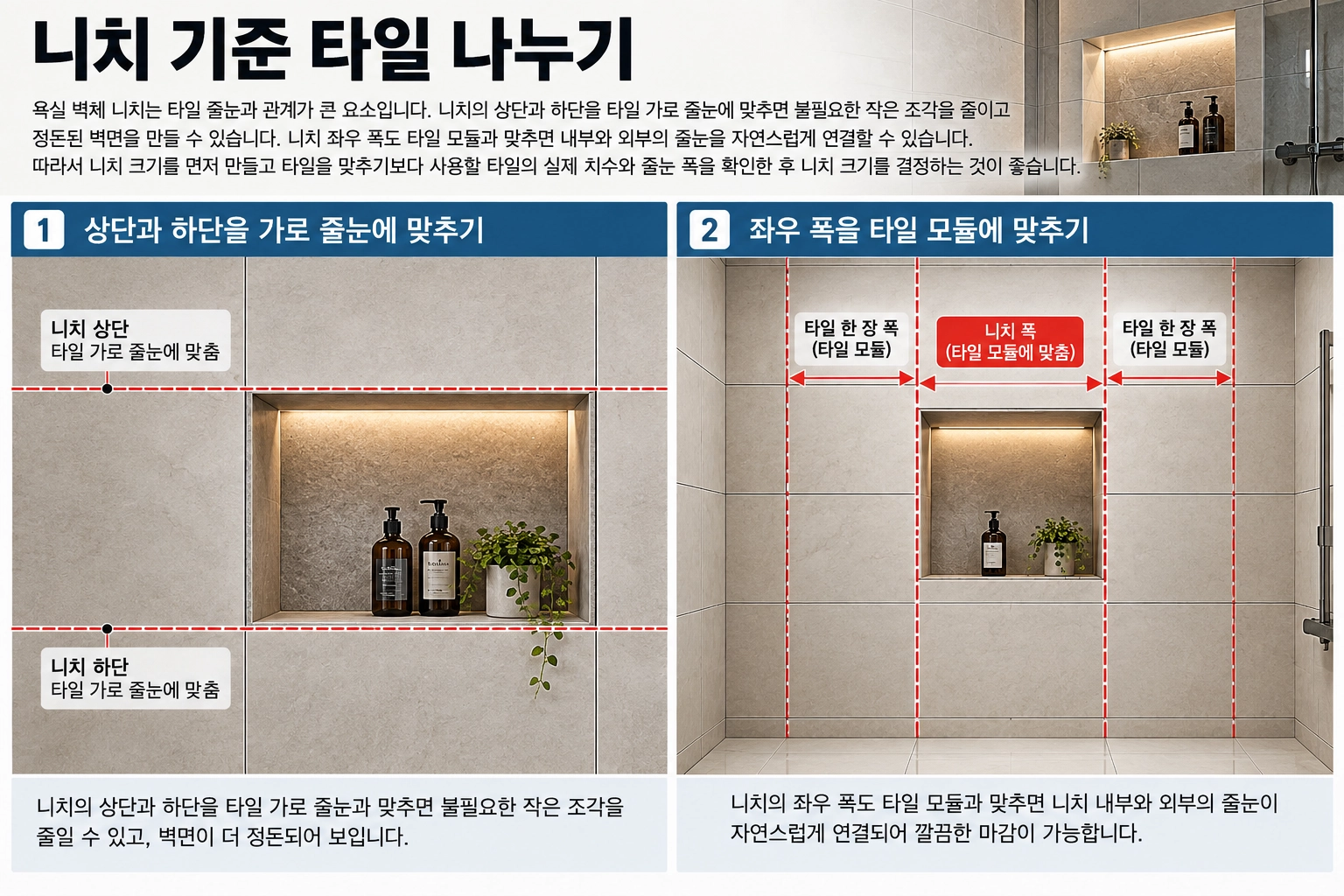 니치 기준 타일 나누기