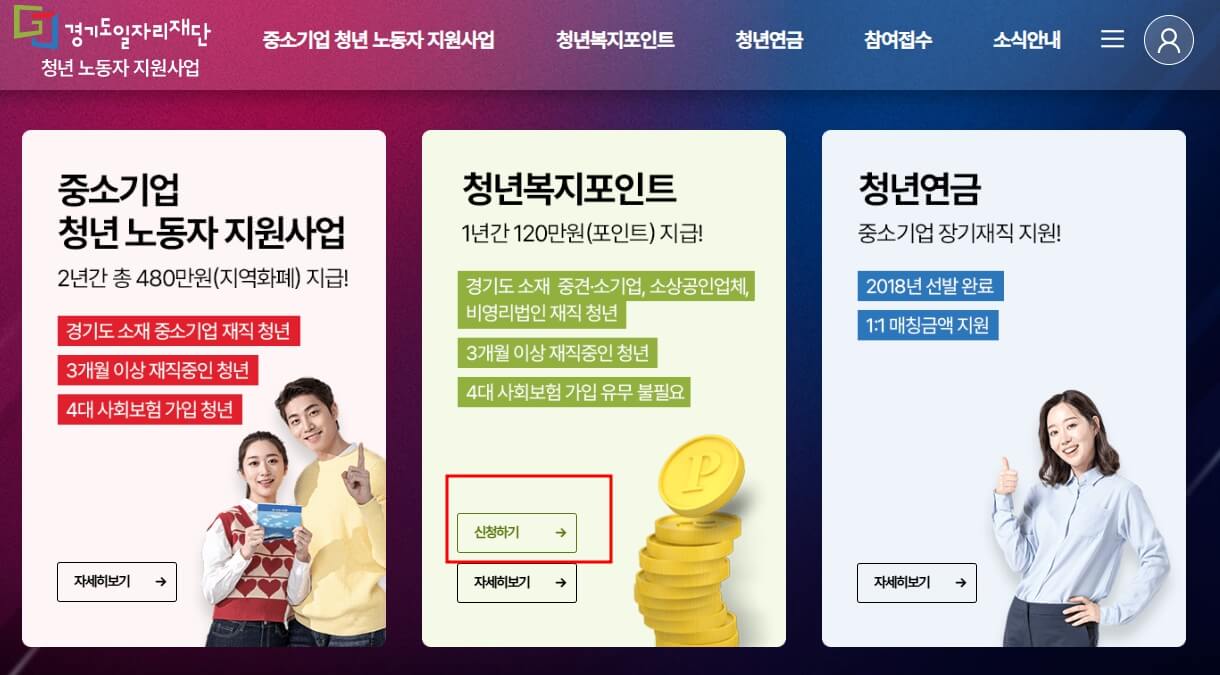 2024 경기도 청년 복지 포인트 2차 모집안내 신청방법 알아보기