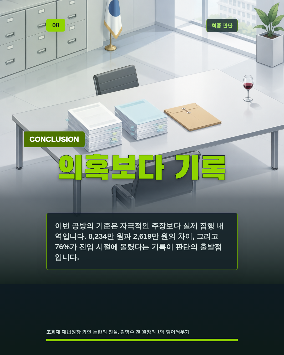 의혹보다 기록