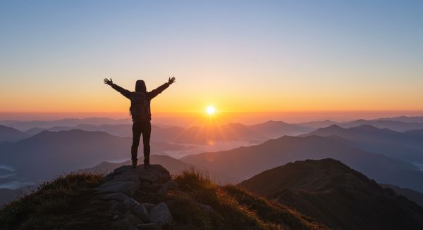 자존감 높은 사람의 성취와 도전을 상징