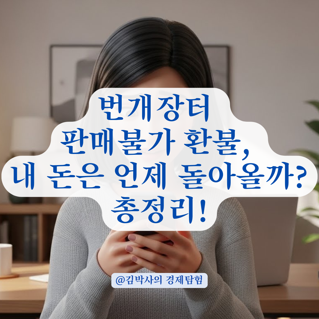 번개장터 안전결제 판매불가 처리 시 환불 소요 기간 알아보기