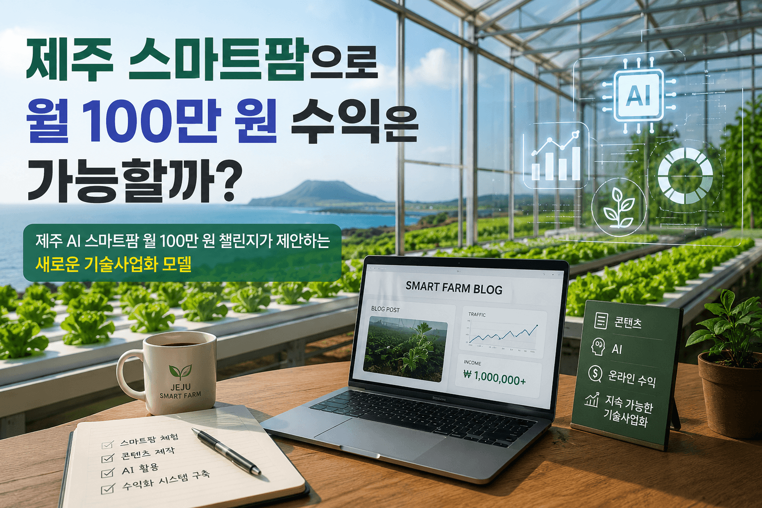 제주 스마트팜 얼 100만원 수익은 가능할까?