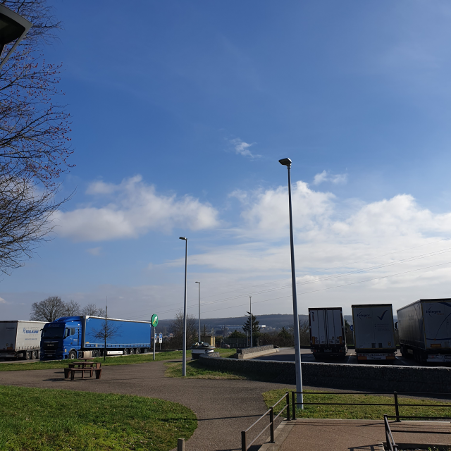 프랑스 파리에서 독일 퓌센 가는길 고속도로 휴게소