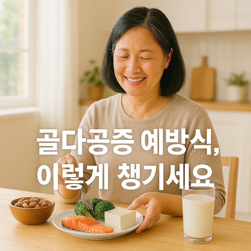 골다공증 예방 식단