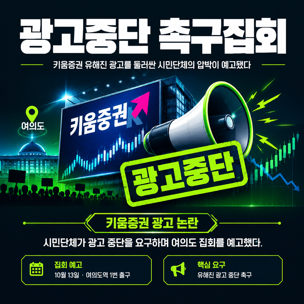 광고중단 촉구집회