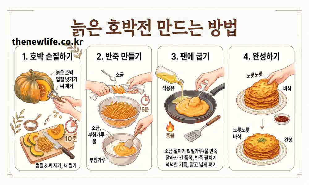 늙은 호박전 만드는 방법