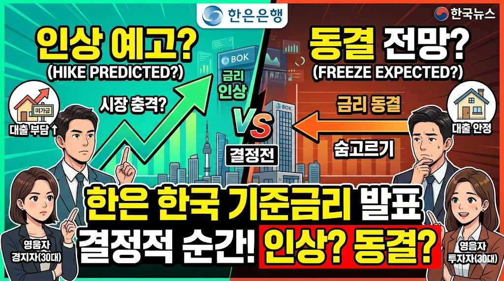 한은 한국 기준금리 발표