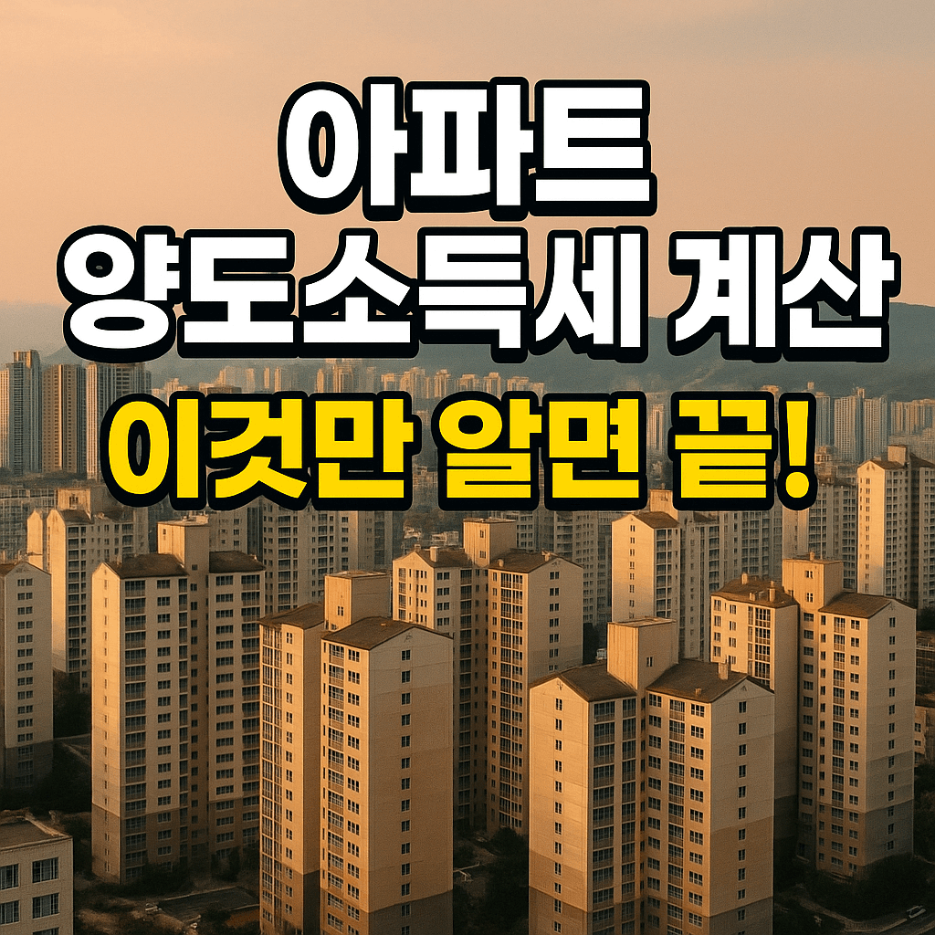 아파트 양도소득세 계산