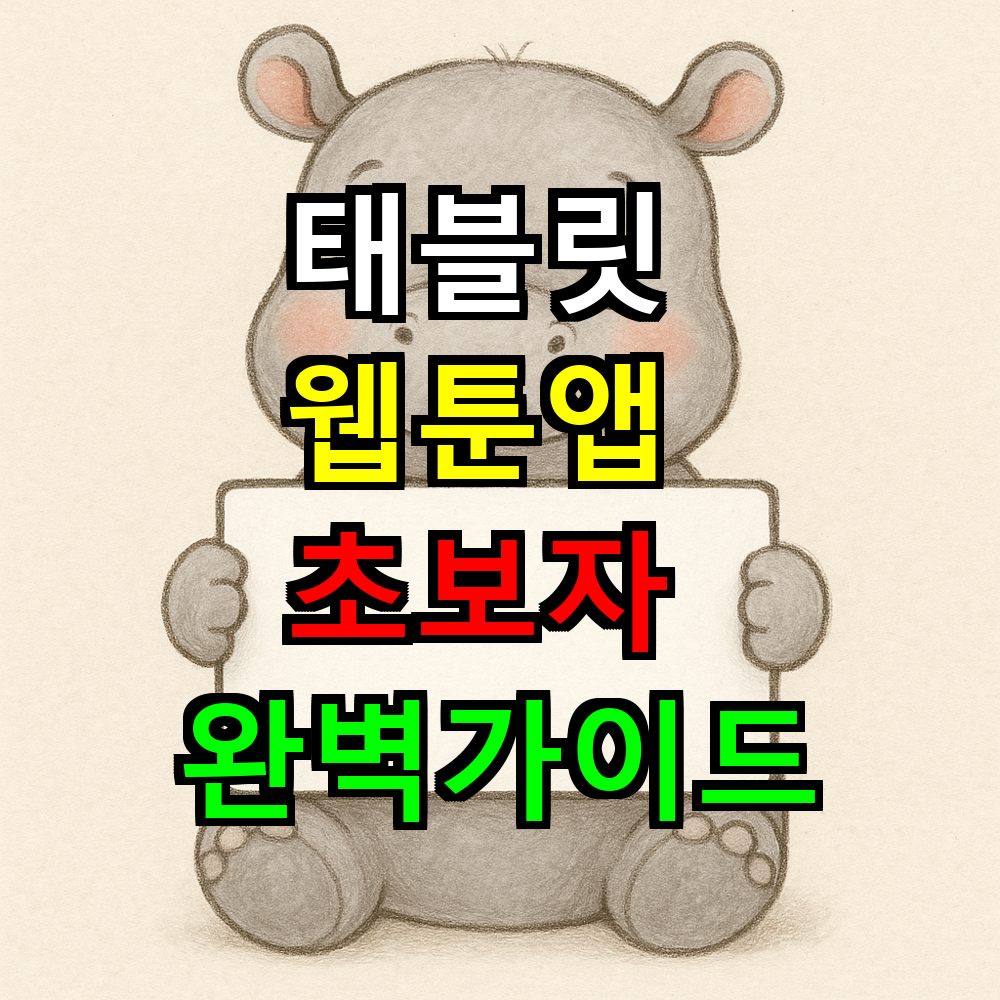 태블릿 웹툰앱 어떤걸 써야 프로처럼 그릴까? 초보자 완벽가이드