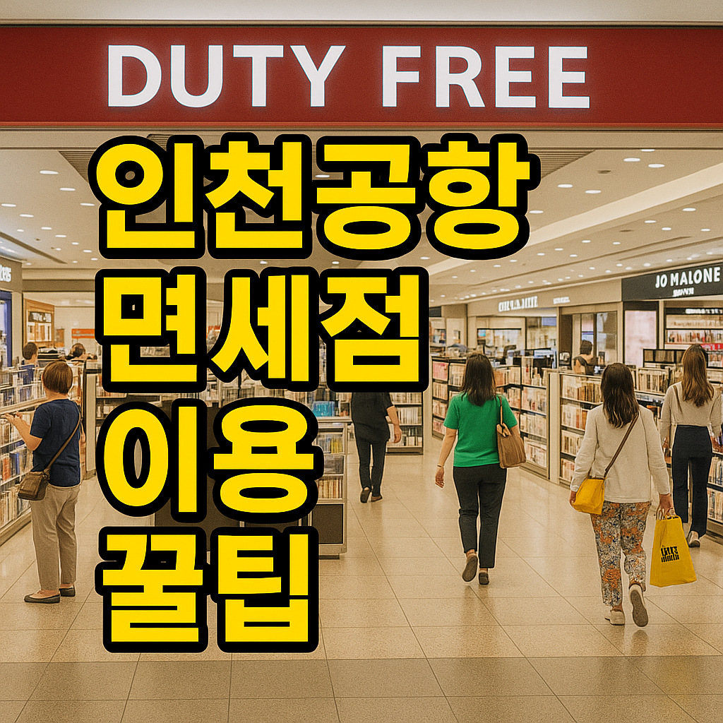 2025년 인천공항 면세점 이용 꿀팁 총정리
